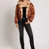 Women Blanc Noir Puffers & Coats*Amber Reversible Faux Fur Hoodie