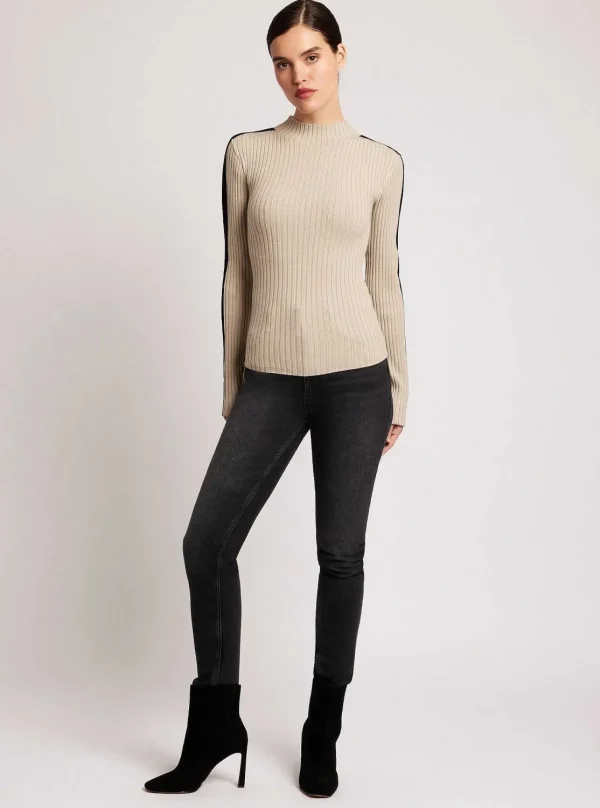 Women Blanc Noir Sweaters*Blair Mock Neck Sweater