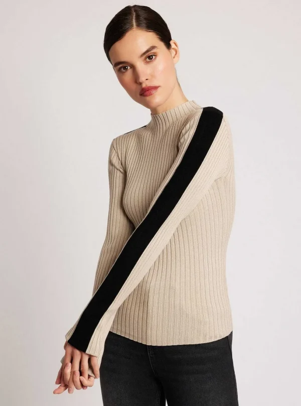 Women Blanc Noir Tops*Blair Mock Neck Sweater