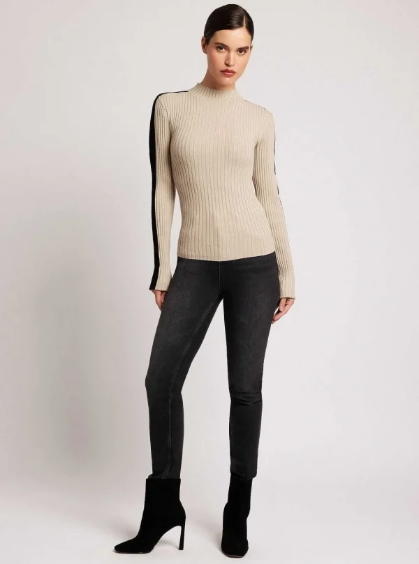 Women Blanc Noir Sweaters*Blair Mock Neck Sweater