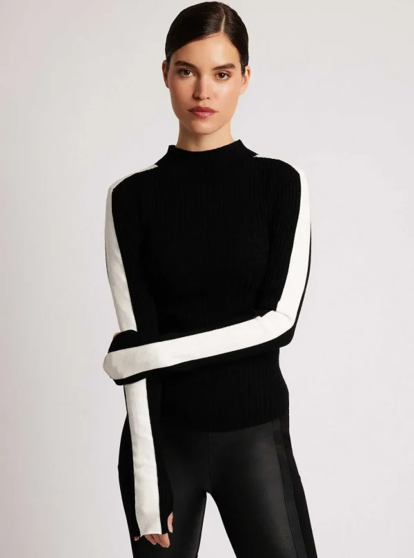 Women Blanc Noir Sweaters*Blair Mock Neck Sweater