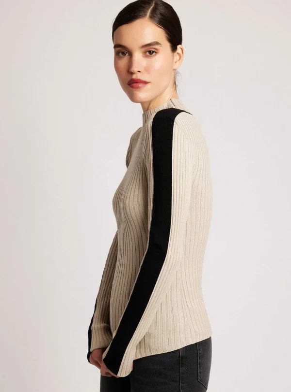 Women Blanc Noir Sweaters*Blair Mock Neck Sweater