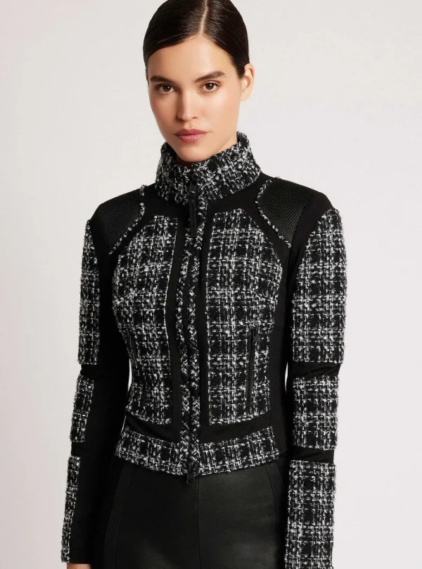 Women Blanc Noir Motos*Boucle Moto Mesh Jacket