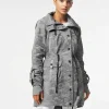 Women Blanc Noir Jackets & Anoraks*Camo Anorak - Medium Gray Sharkskin