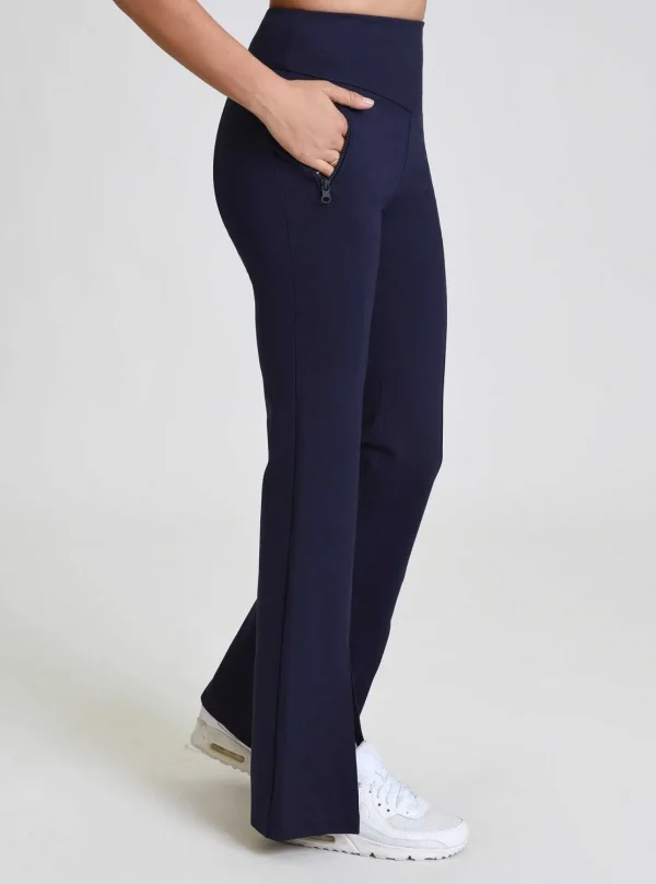 Women Blanc Noir Naval Blue*Cara Split Hem Pant