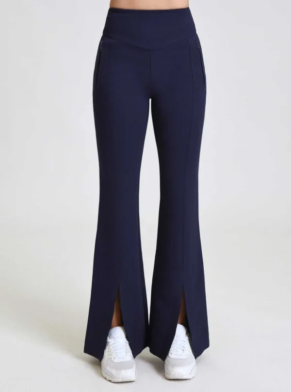 Women Blanc Noir Naval Blue*Cara Split Hem Pant