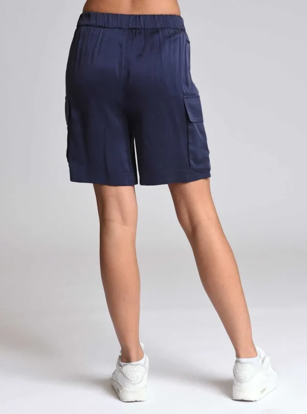 Women Blanc Noir Bottoms*Chelsea Silk Bermuda Short