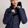 Women Blanc Noir Puffers & Coats*Chevron Stripe Down Filled Puffer Jacket