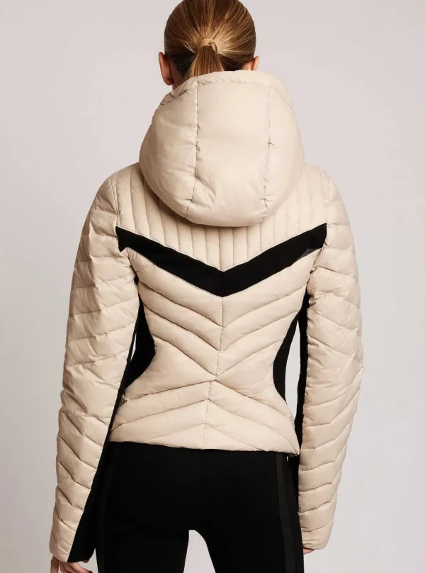 Women Blanc Noir Puffers & Coats*Chevron Stripe Down Filled Puffer Jacket