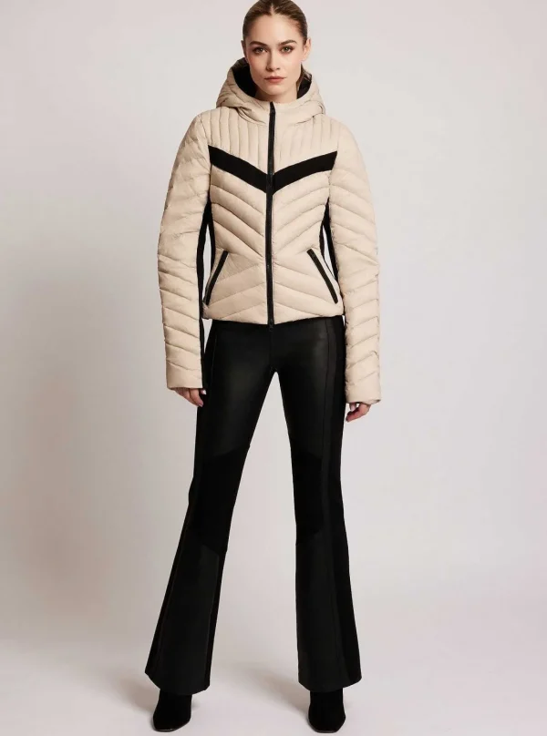 Women Blanc Noir Puffers & Coats*Chevron Stripe Down Filled Puffer Jacket