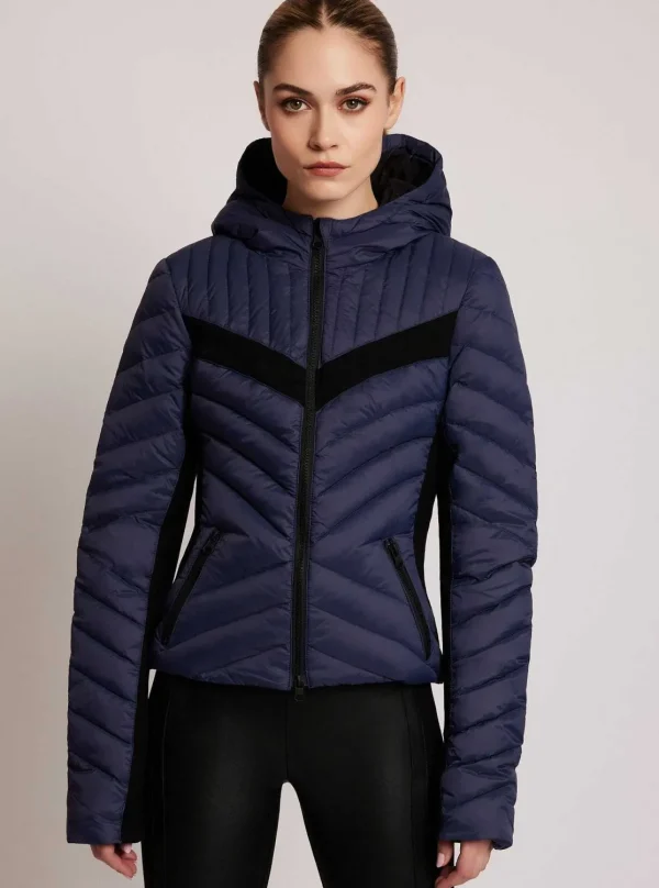 Women Blanc Noir Puffers & Coats*Chevron Stripe Down Filled Puffer Jacket