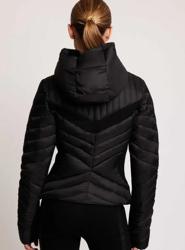 Women Blanc Noir Puffers & Coats*Chevron Stripe Down Filled Puffer Jacket