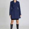 Women Blanc Noir Naval Blue*Classic Trench Coat