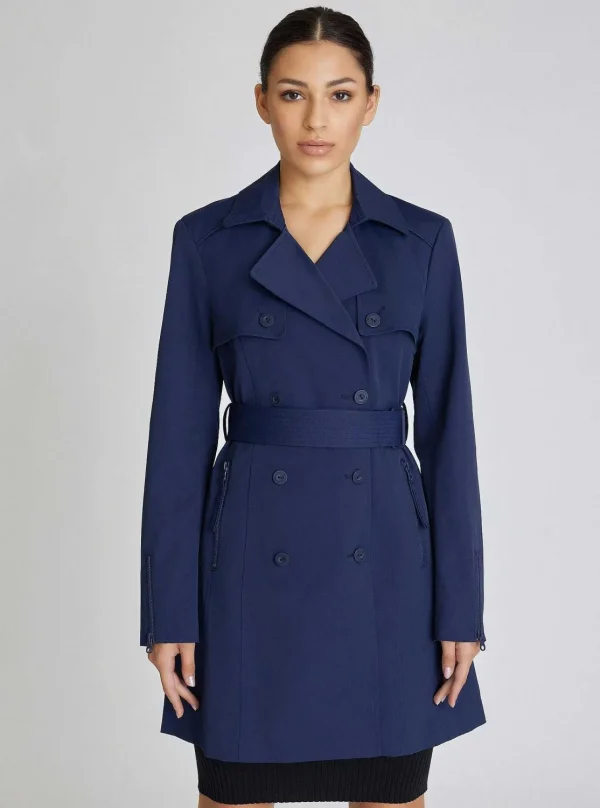 Women Blanc Noir Naval Blue*Classic Trench Coat