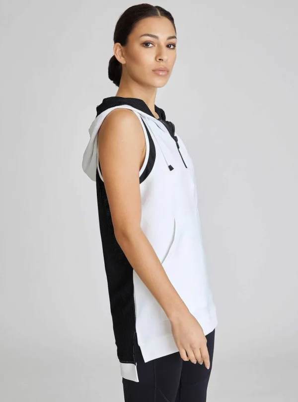 Women Blanc Noir Tops*Cocoon Vest