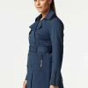 Women Blanc Noir Naval Blue*Collaborator Quilted-Back Trench