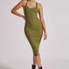 Women Blanc Noir Olive*Color Block Dress