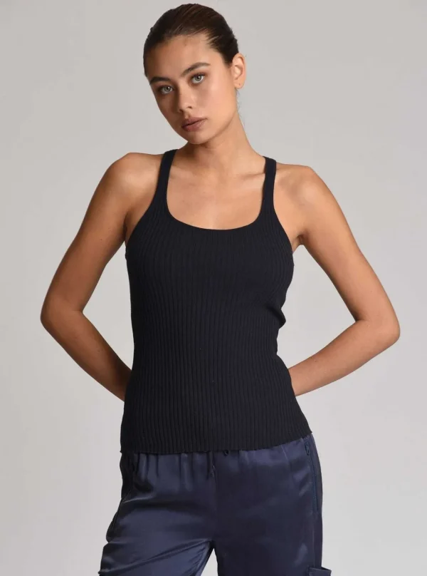 Women Blanc Noir Naval Blue*Color Block Tank