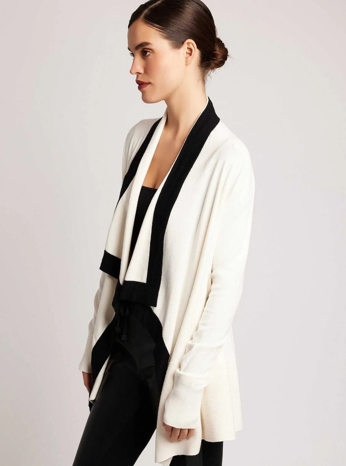 Women Blanc Noir Tops*Color Blocked Portola Cardigan