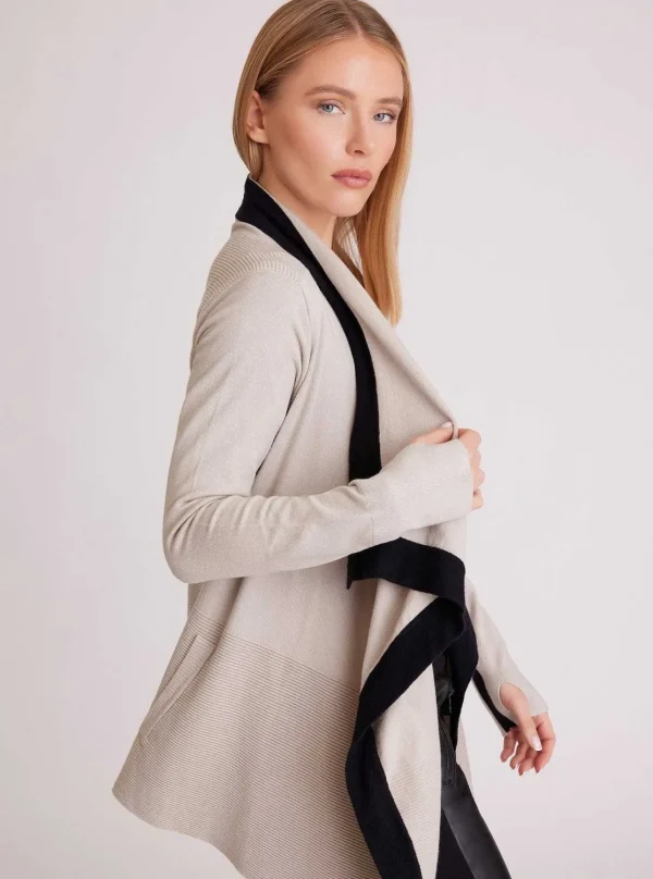 Women Blanc Noir Sweaters*Color Blocked Portola Cardigan