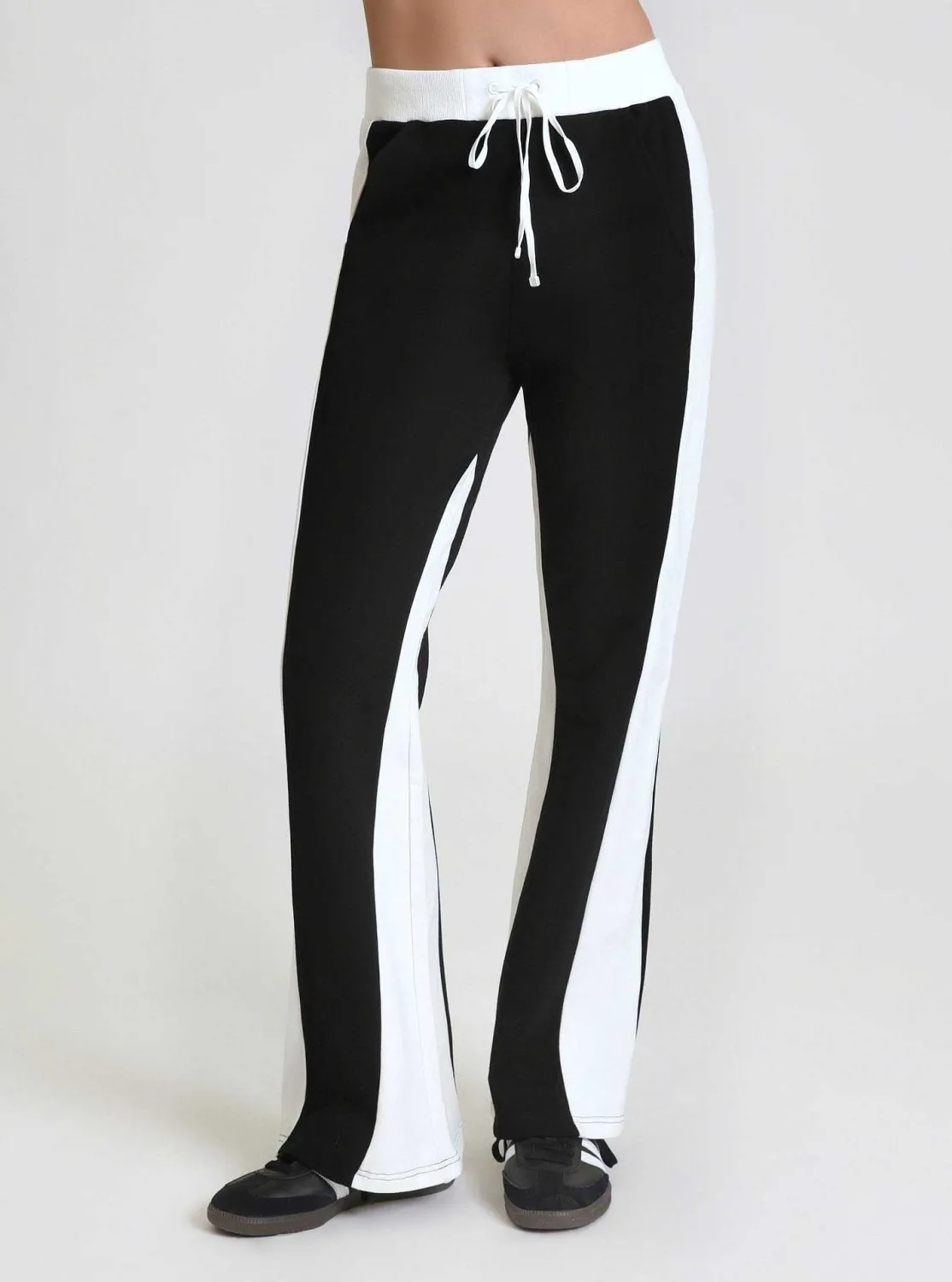 color_blocked_wide_leg_pa_1.webp Women Blanc Noir Bottoms*Color Blocked Wide Leg Pant