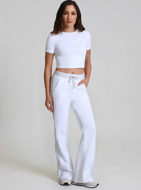 Women Blanc Noir Bottoms*Color Blocked Wide Leg Pant