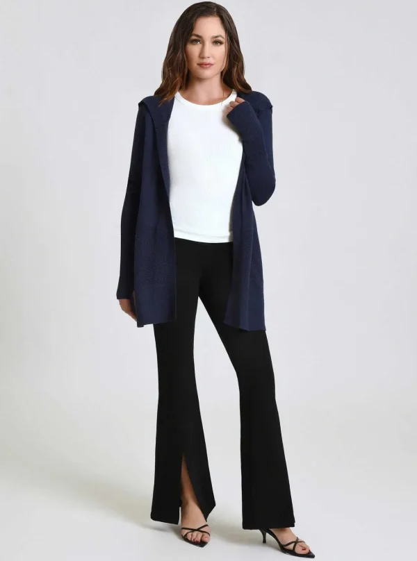 Women Blanc Noir Naval Blue*Cropped Portola Cardigan