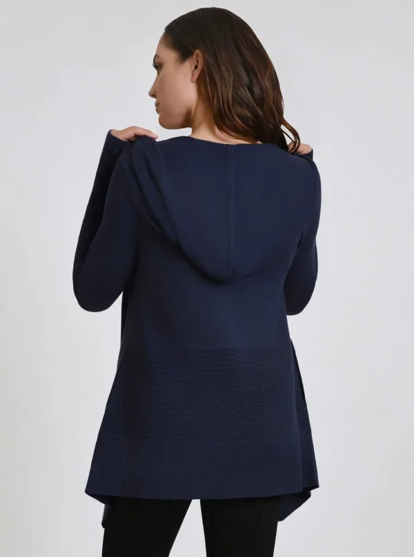 Women Blanc Noir Naval Blue*Cropped Portola Cardigan