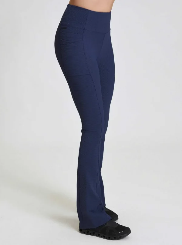 Women Blanc Noir Bottoms*Directional Rib Bootcut