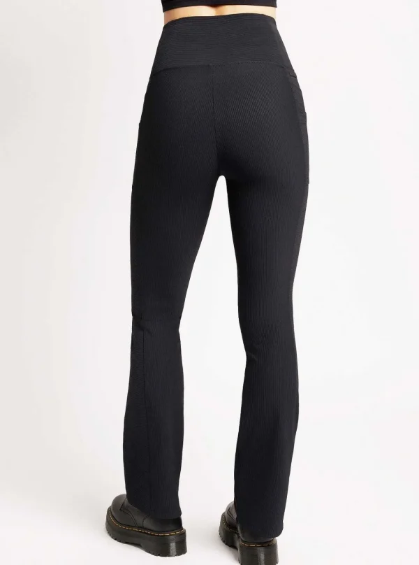 Women Blanc Noir Bottoms*Directional Rib Bootcut