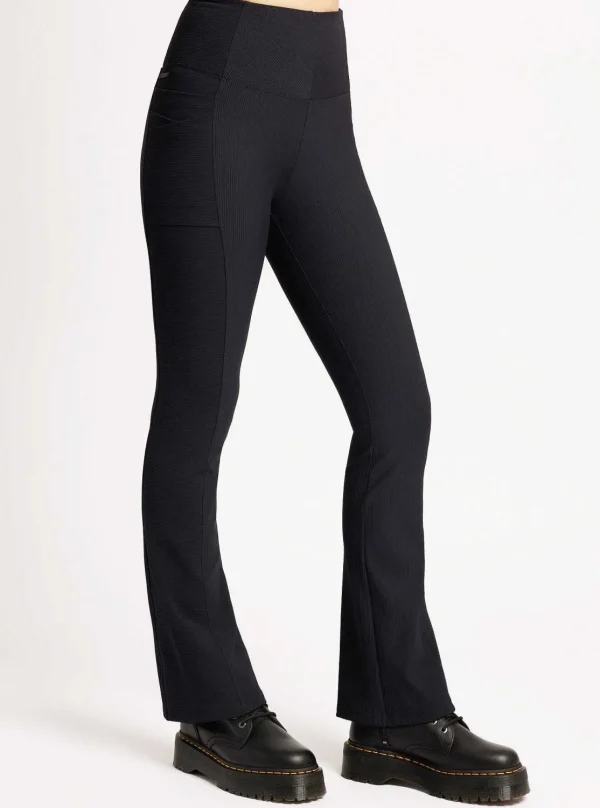 Women Blanc Noir Bottoms*Directional Rib Bootcut