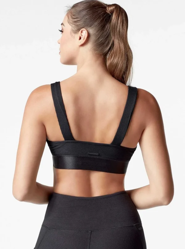 Women Blanc Noir Activewear*Directional Rib Bra