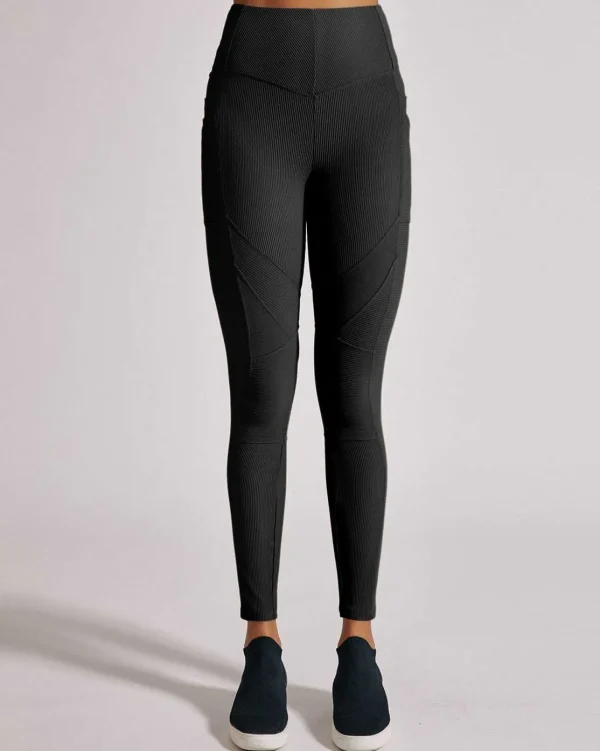 Women Blanc Noir Bottoms*Directional Rib Legging