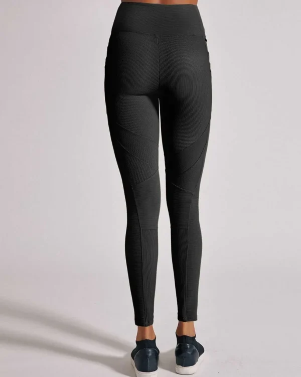 Women Blanc Noir Activewear*Directional Rib Legging