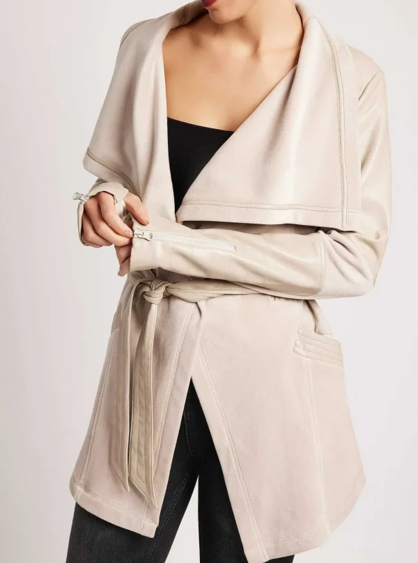 Women Blanc Noir Travel*Drape Velour Jacket