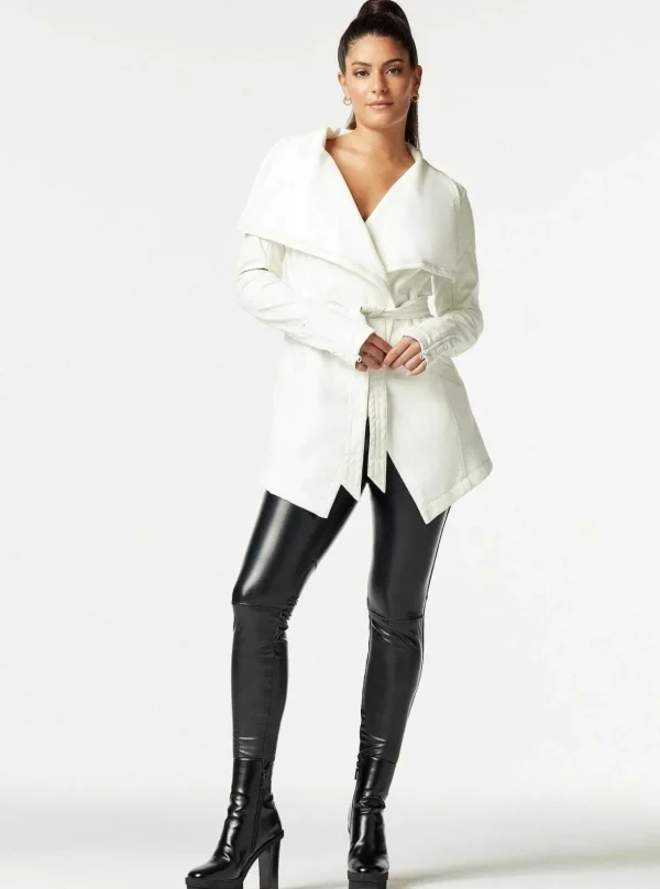 Women Blanc Noir Travel*Drape Velour Jacket