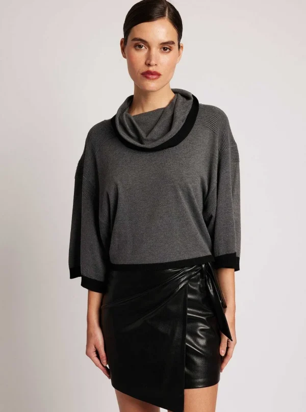 Women Blanc Noir Bottoms*Emma Wrap Skirt