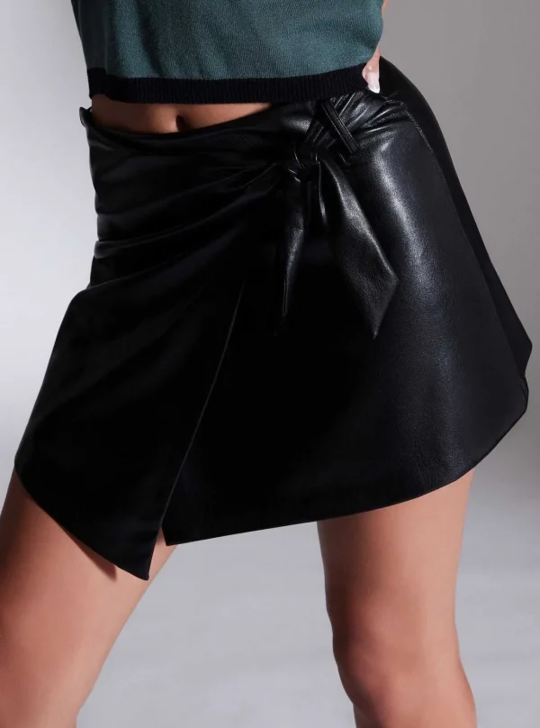 Women Blanc Noir Bottoms*Emma Wrap Skirt