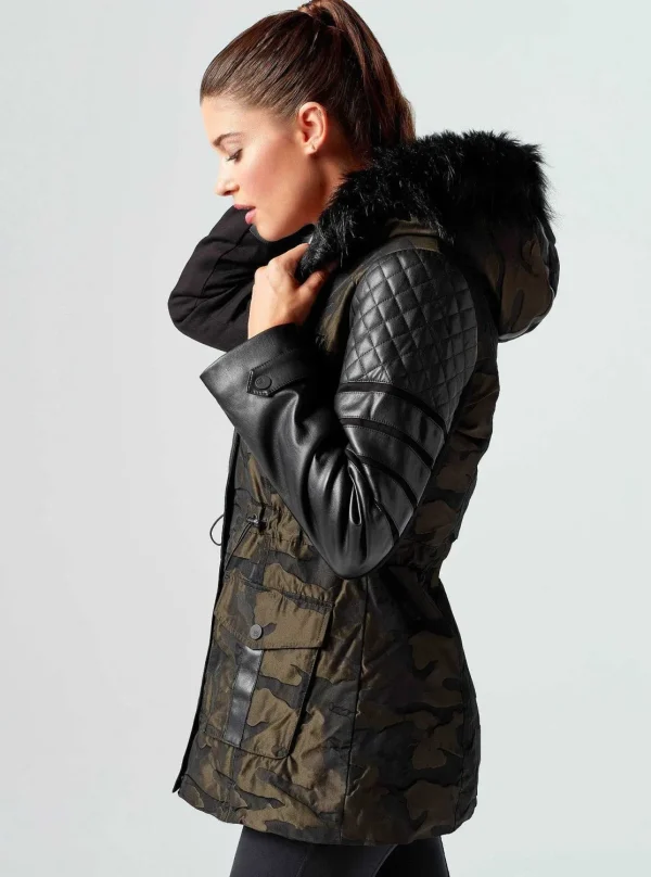 Women Blanc Noir Olive*Enfield Hybrid Camo Jacket - Camo