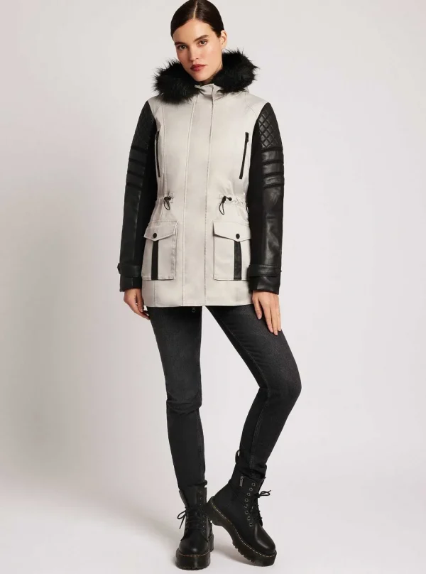 Women Blanc Noir Puffers & Coats*Enfield Hybrid Solid Jacket