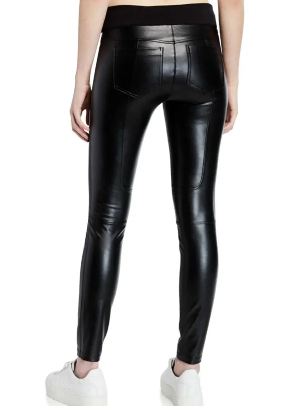 Women Blanc Noir Bottoms*Faux Leather London Pant