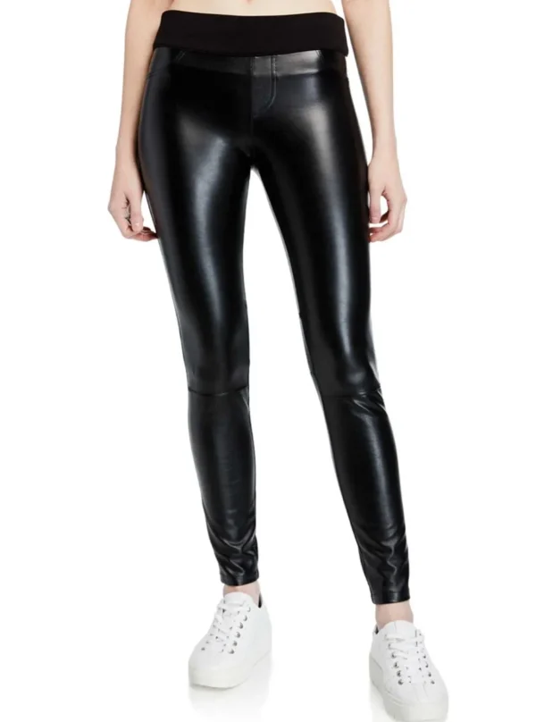 Women Blanc Noir Bottoms*Faux Leather London Pant