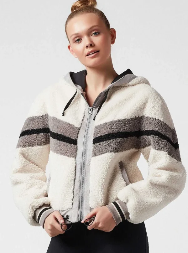 Women Blanc Noir Puffers & Coats*Faux Shearling Hoody