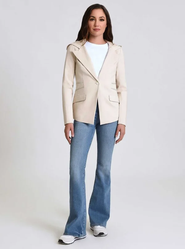 Women Blanc Noir Naval Blue*Gayatri Hooded Blazer