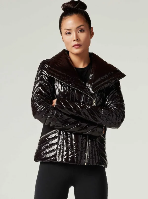 Women Blanc Noir Puffers & Coats*Gold Motion Panel Puffer