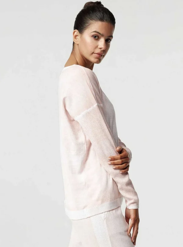 Women Blanc Noir Peach*Huntress Boyfriend Sweater