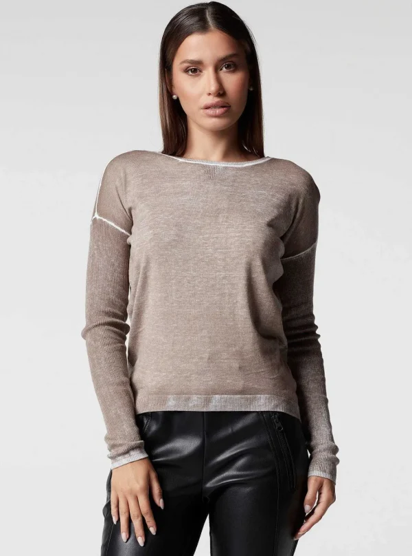 Women Blanc Noir Tops*Huntress Boyfriend Sweater