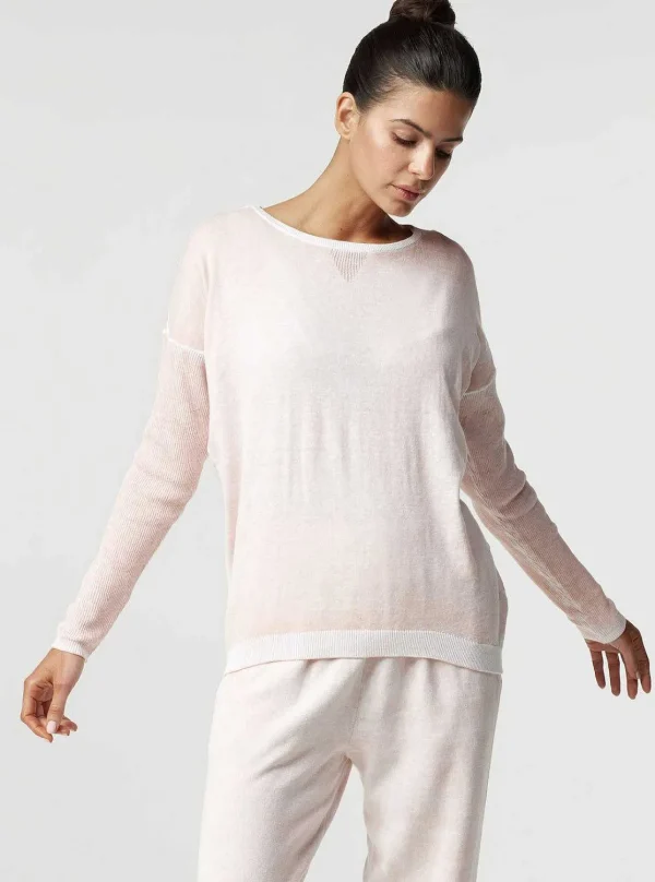 Women Blanc Noir Peach*Huntress Boyfriend Sweater