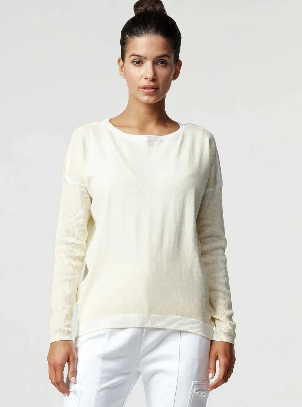 Women Blanc Noir Mellow Yellow*Huntress Boyfriend Sweater