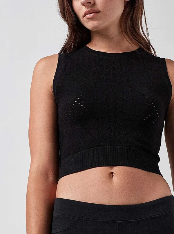 Women Blanc Noir Tops*Infinity Crop